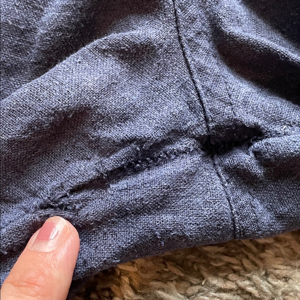 FREE with any purchase ROXY navy Oceanside pull on beach pants L - Picture 8 of 8